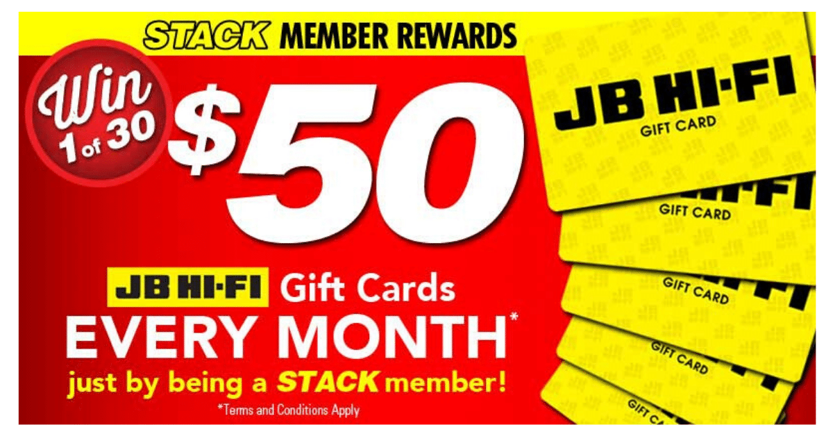 Try to win 1 of 30 x 50 JB HiFi Gift Cards • Free Samples Australia