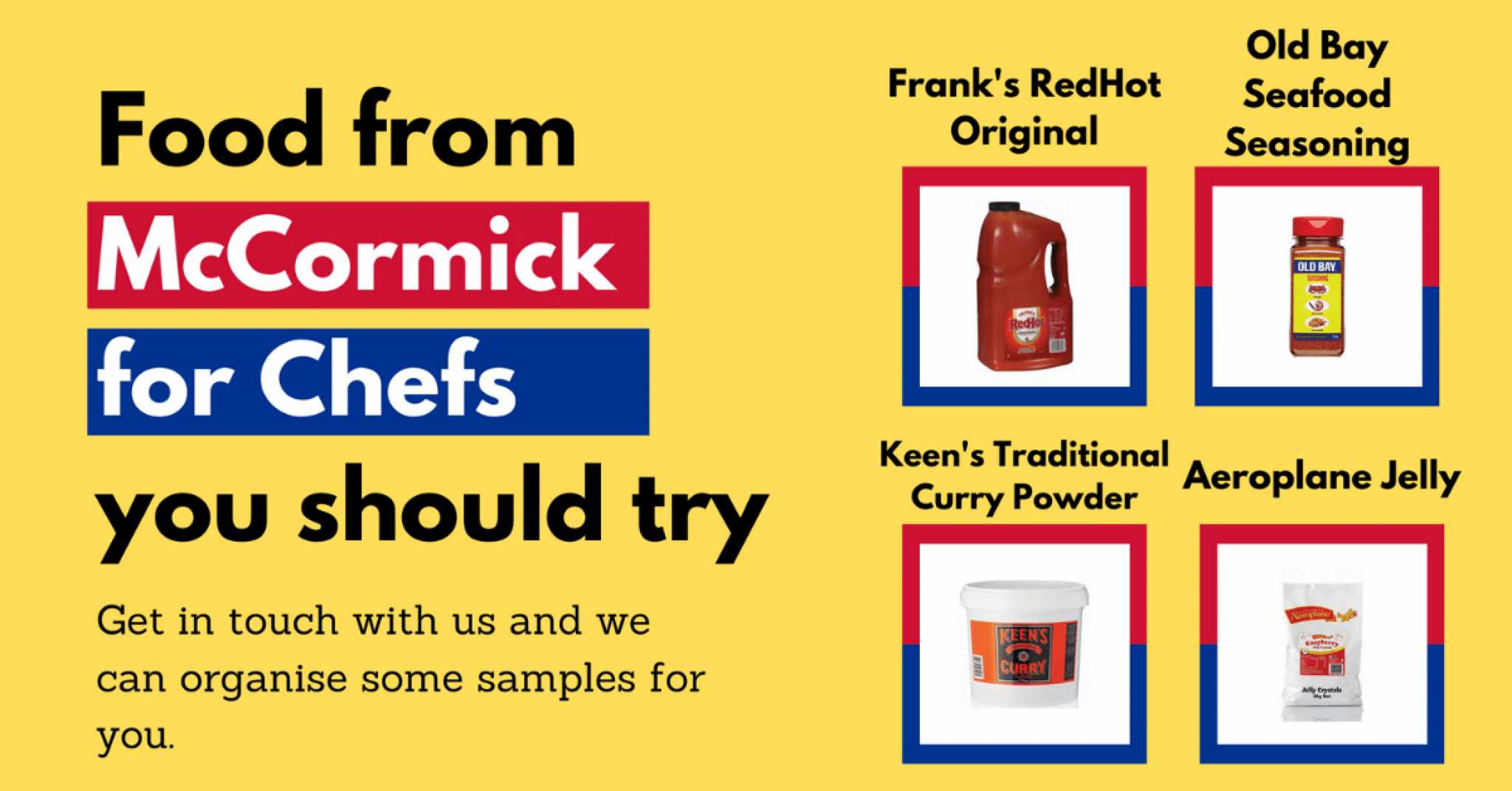 Samples Of McCormick For Chefs Food • Free Samples Australia