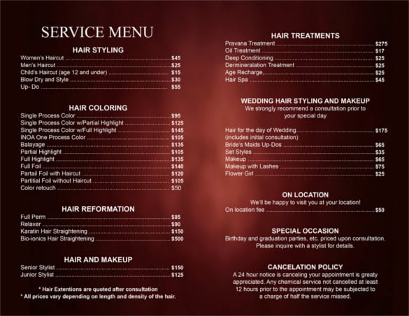 Hair Salon Equipment Price List In India Template 34 1000 Ideas