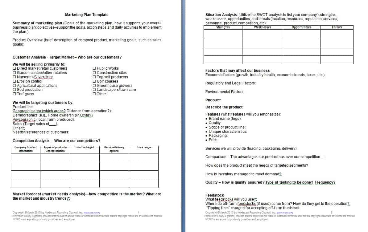 Marketing campaign schedule template Word Excel