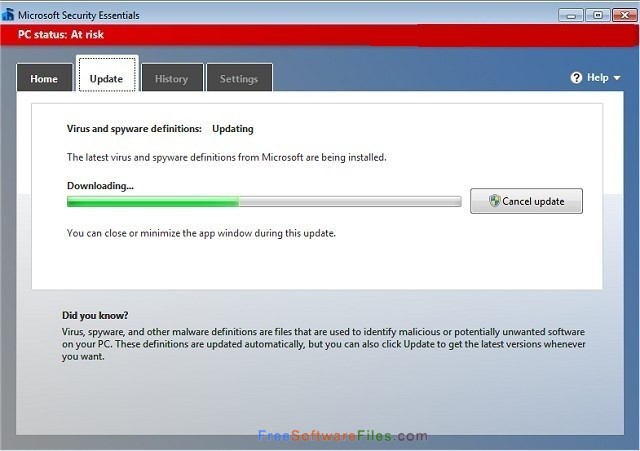 Downloading and Installing Microsoft Security Essentials