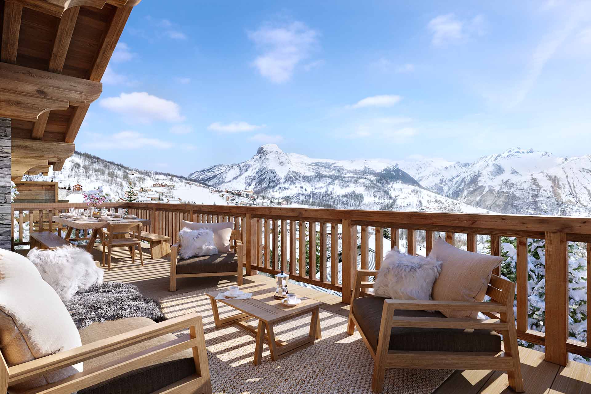 Chalet A, Panorama, st Martin de Belleville Free Spirit Alpine