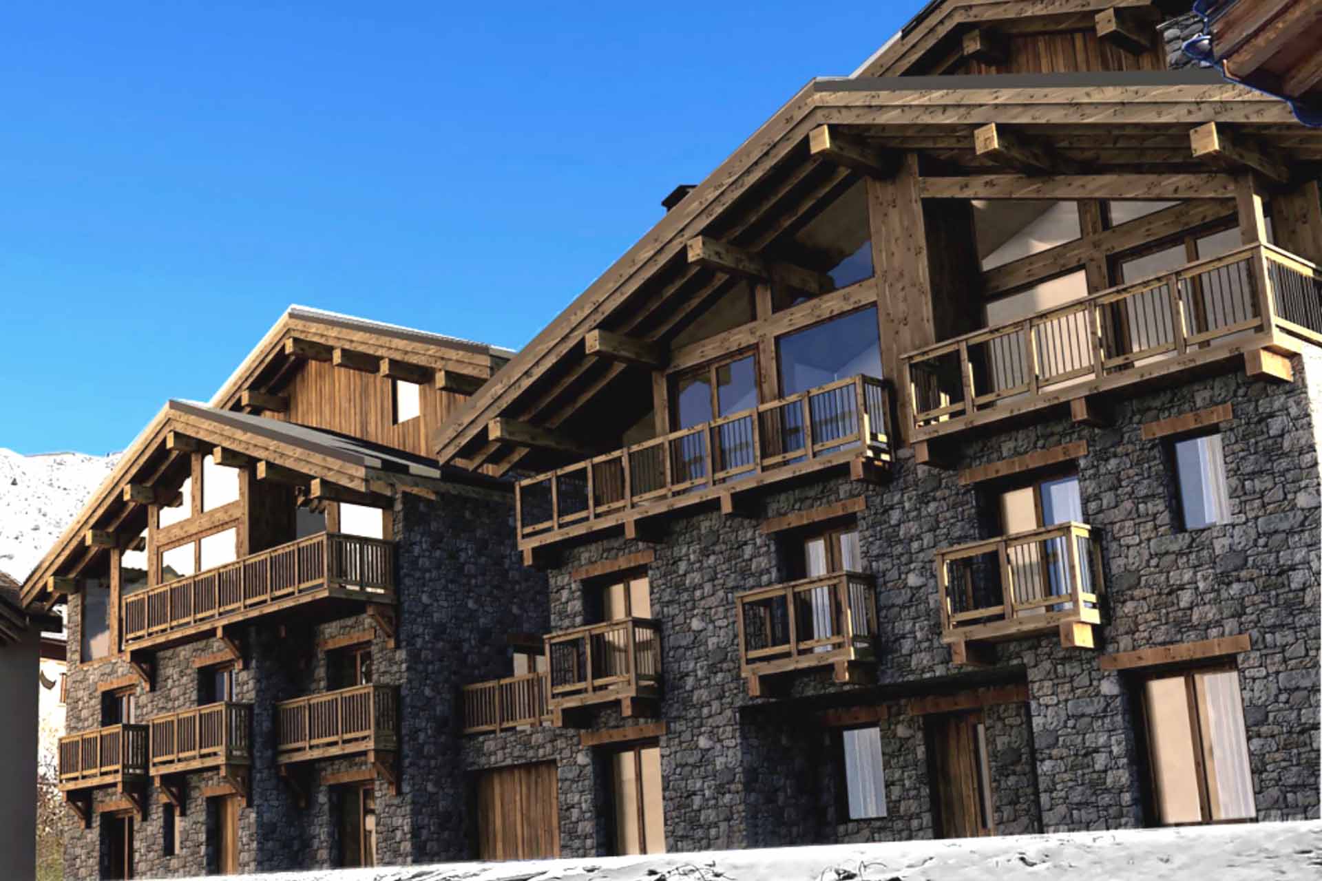 Chalet One, Chalets Caro, st Martin de Belleville Free Spirit Alpine