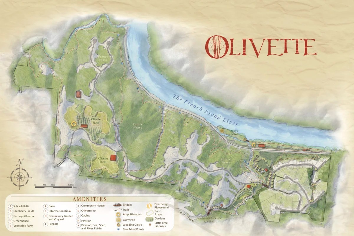 Olivette Homes and Lots for Sale Sustainable Community near Asheville, NC