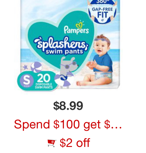 FREE Pampers Splashers Diapers and Pampers Wipes from Target + 3.22MM