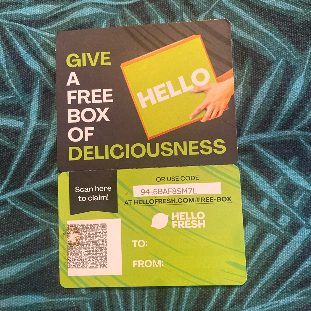 Free Hello Fresh box! Free Stuff Finder