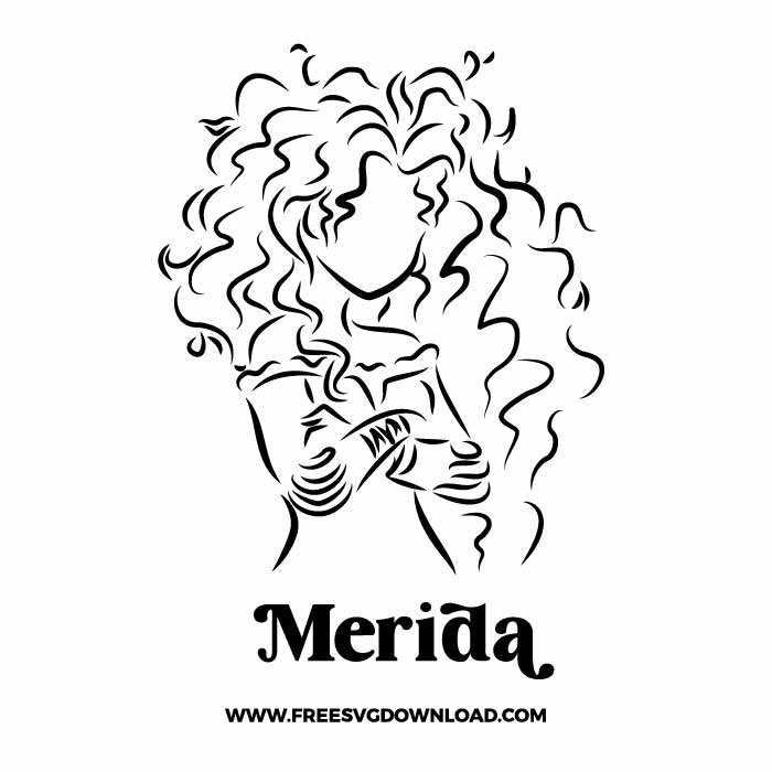 Merida Disney Svg