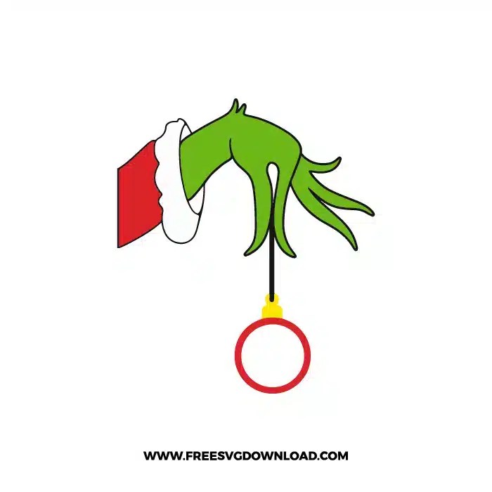 Grinch Monogram 5 SVG & PNG Free Cut Files Free SVG Download