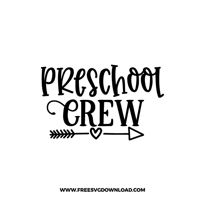 Preschool Crew Free SVG & PNG cut files Free SVG Download