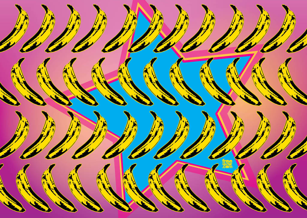 Warhol Pop Art Pattern Vector Art & Graphics