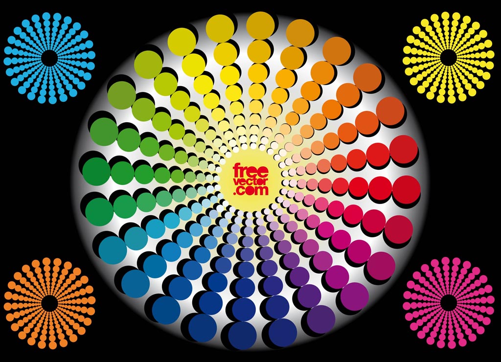 Color Wheel Vector Art & Graphics