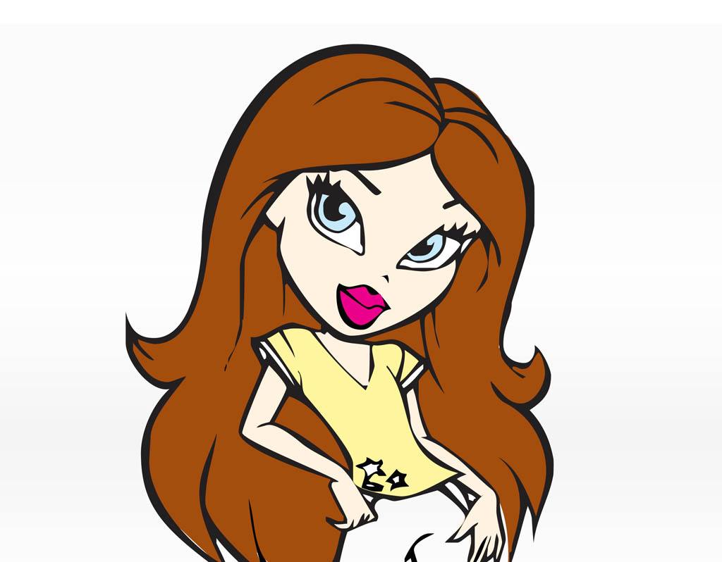Bratz Doll Vector Art & Graphics