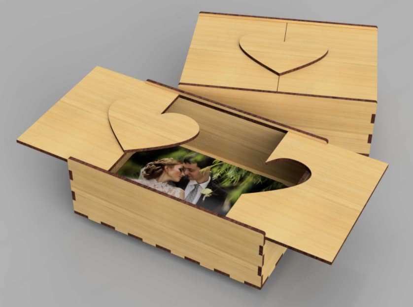 laser cut projects Wooden Gift Box Free Vector Free Vector