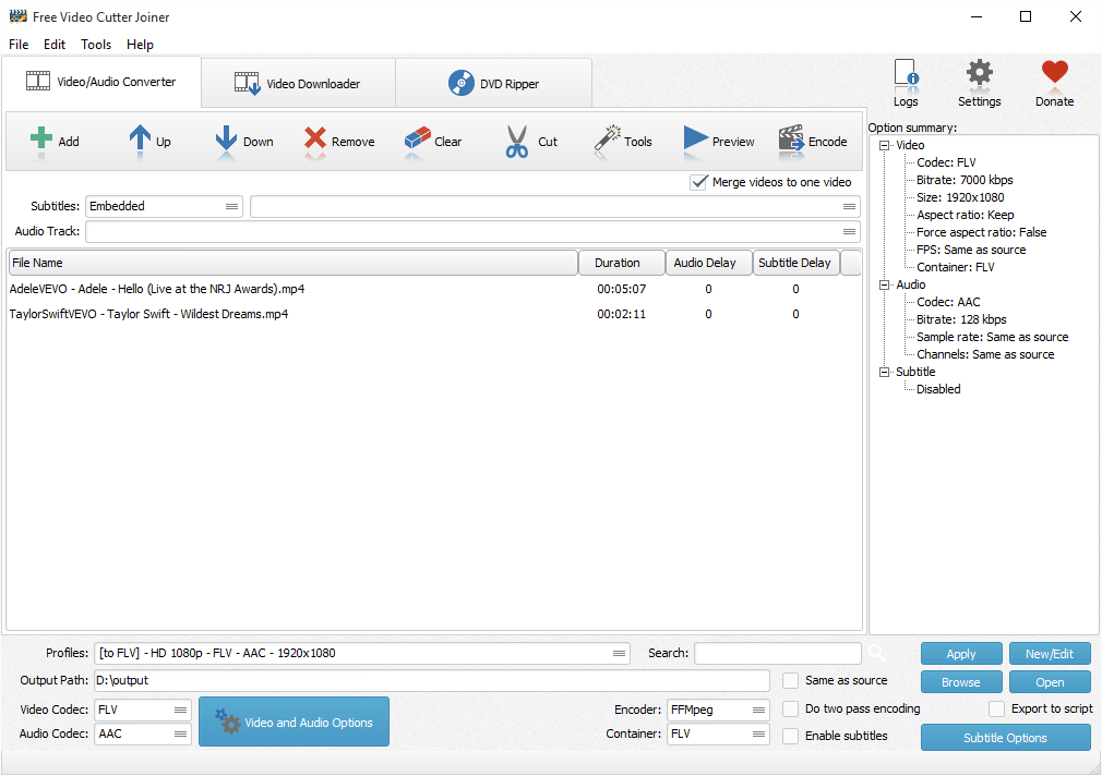 Easy video cutter joiner blockjuja