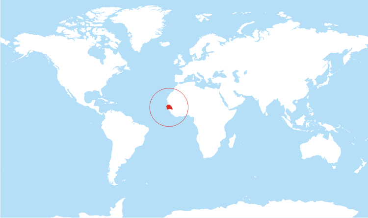 Senegal On World Map Where is Senegal located on the World map?