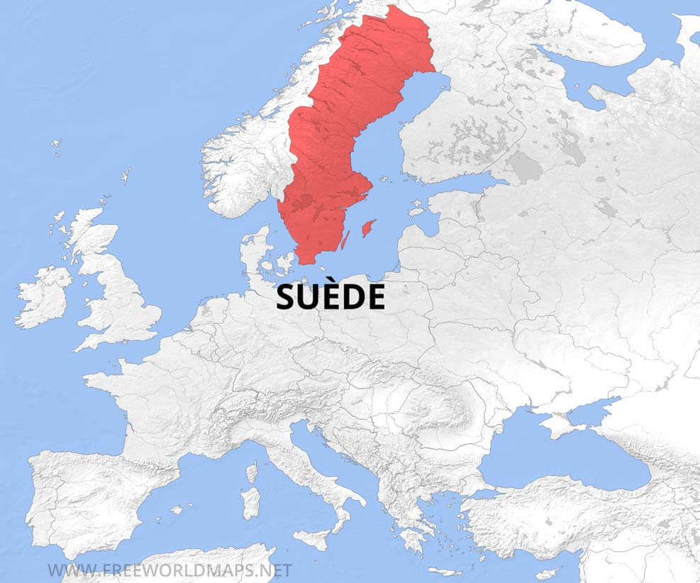 Les Meilleurs Endroits À Visiter Avec "Suede Map Monde" Carte de Suède