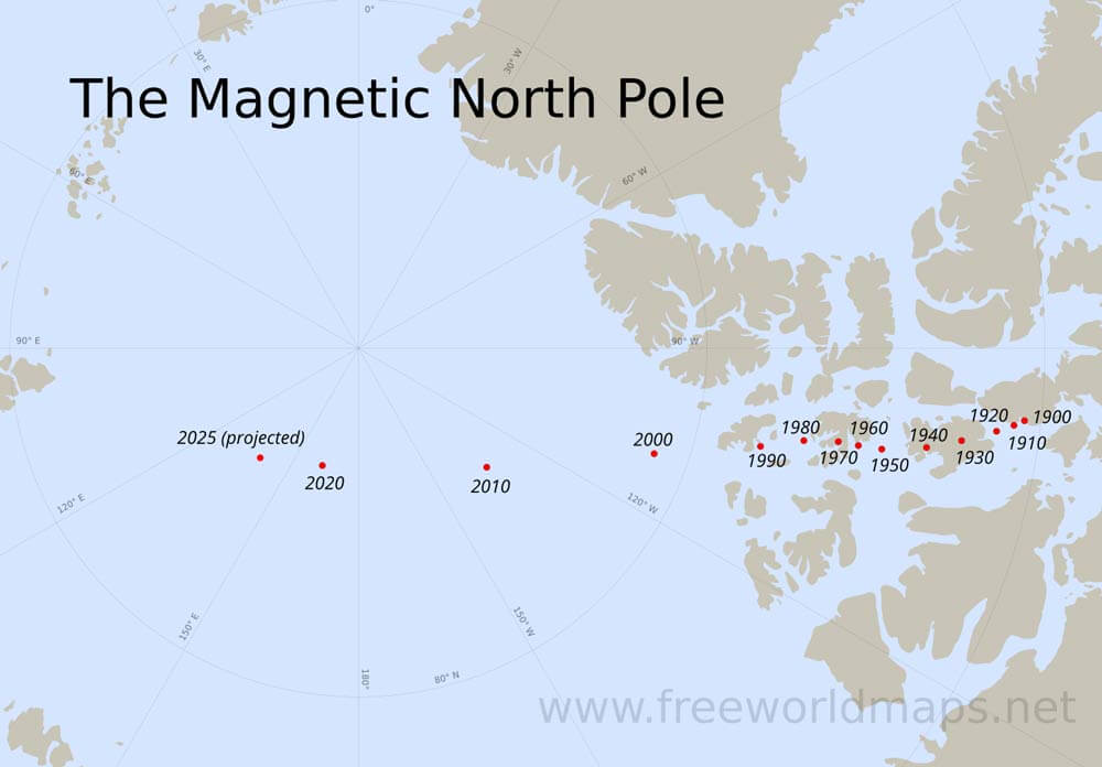North Pole maps by