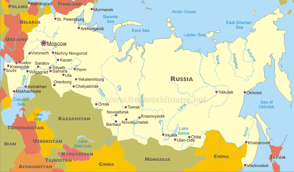 Political Map of Russia