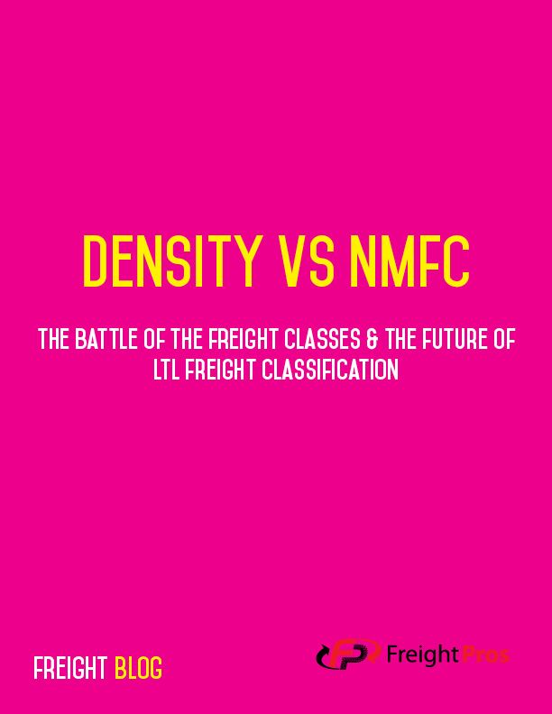 NMFC Density Chart