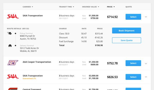 Get LTL Freight Shipping Quotes Online Freightera.