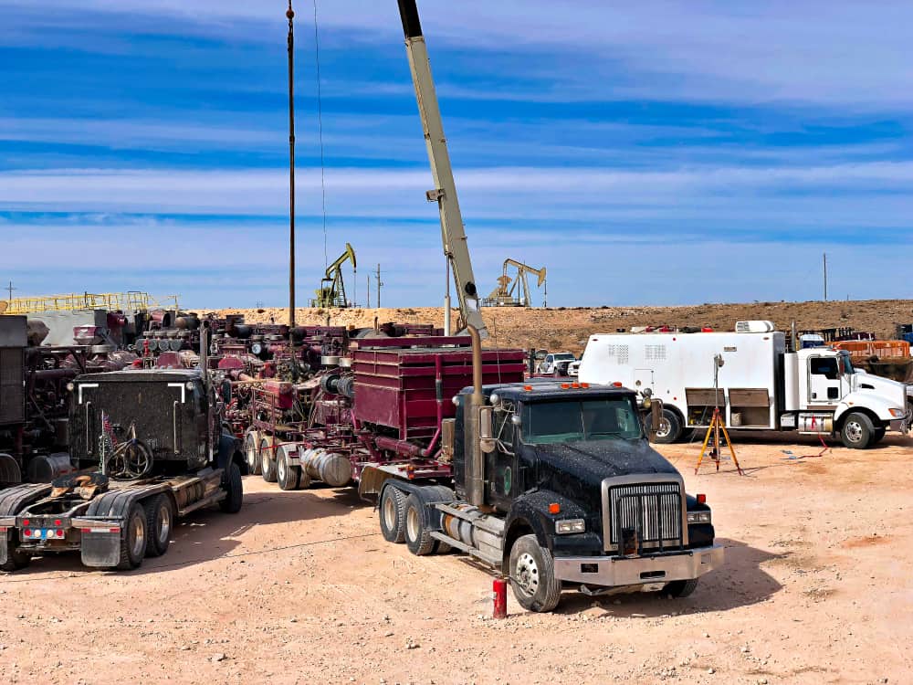 In the middle of the hot Permian oil and gas play, a trucking company