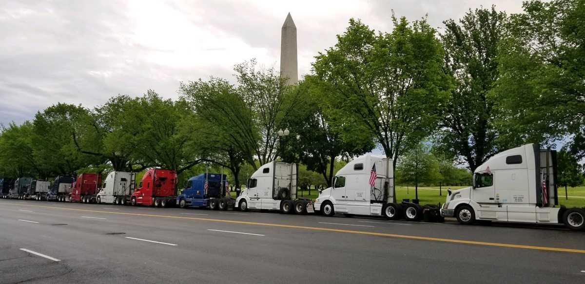 ‘Mayday’ protest underway at nation’s Capitol as truckers protest low