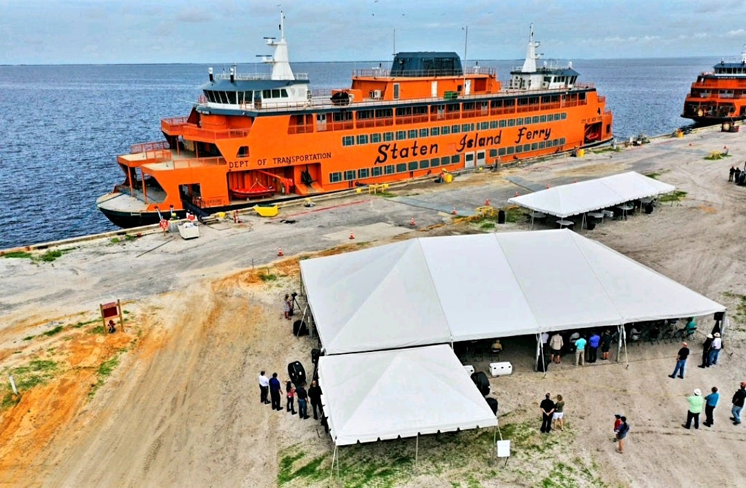 Staten Island Ferry construction christens Florida’s newest shipyard