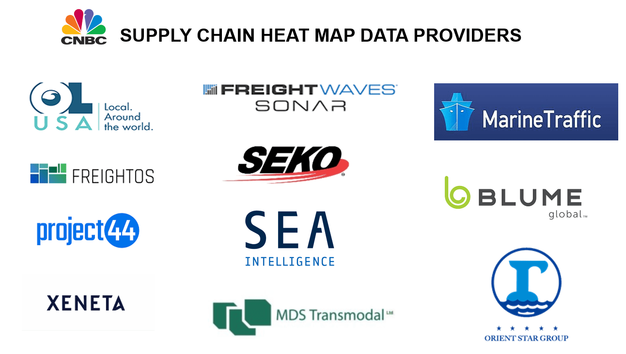 FreightWaves part of CNBC’s new Supply Chain Heat Map FreightWaves