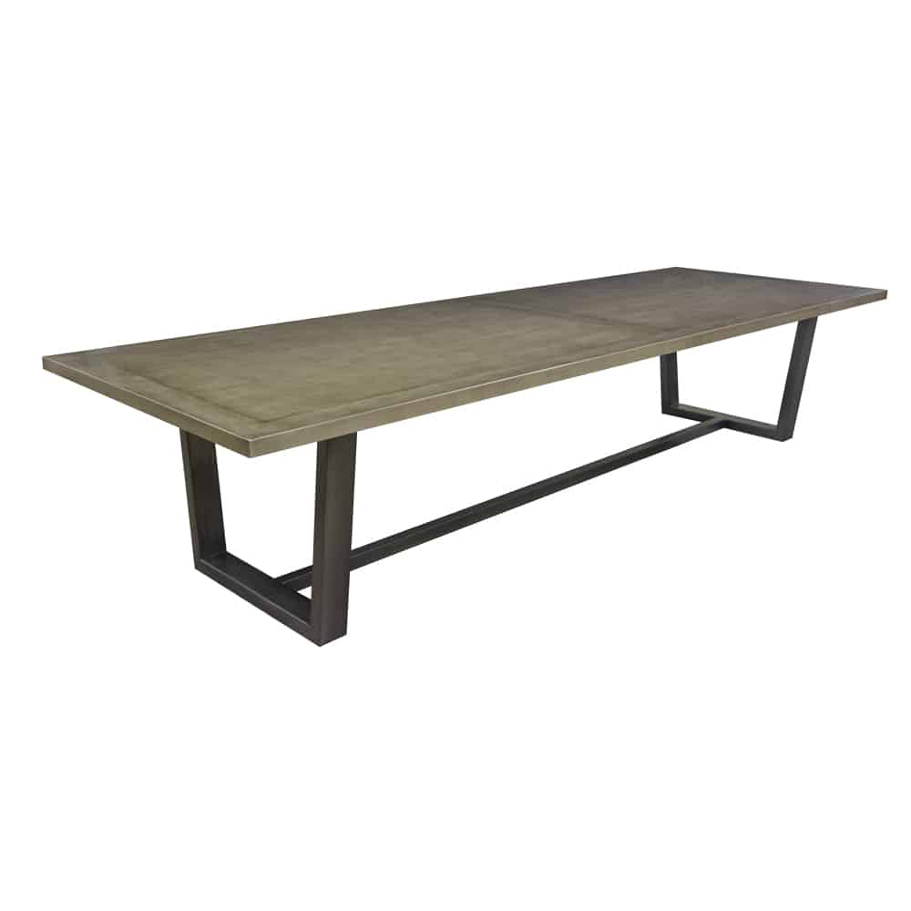 Custom Iron Base Dining Table