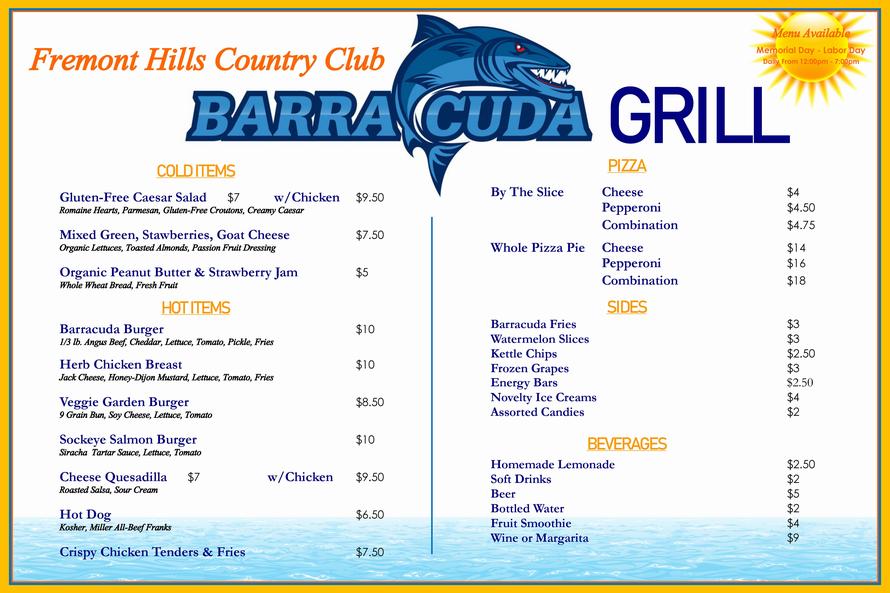 Fremont Hills Country Club Barracuda Grill
