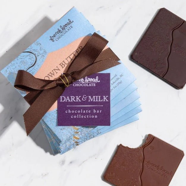 Dark & Milk Chocolate Bar Collection (28g) French Broad Chocolates