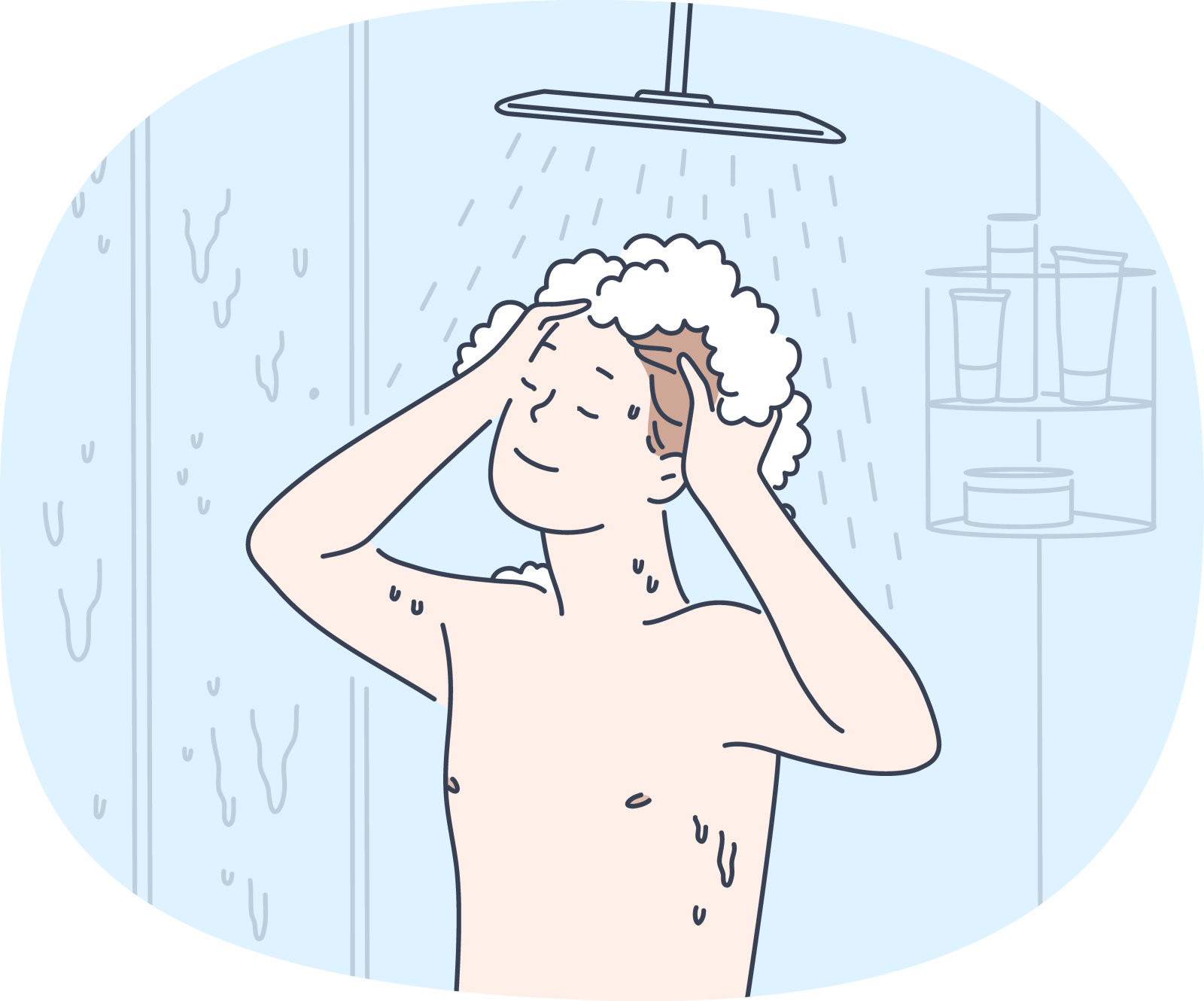 Learning French under the shower