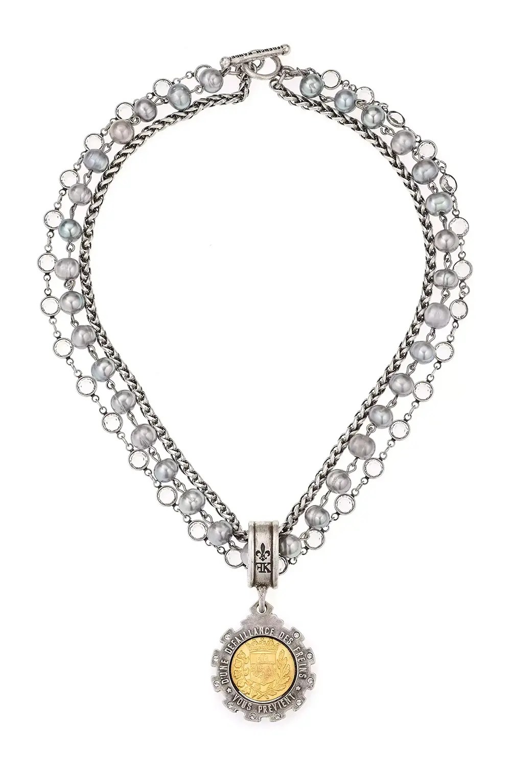 The Necklace Silver Pearl French Kande