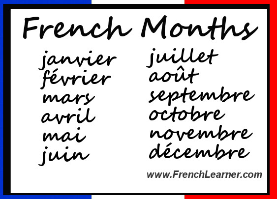 French Months of the Year With Video Lesson & Pronunciation
