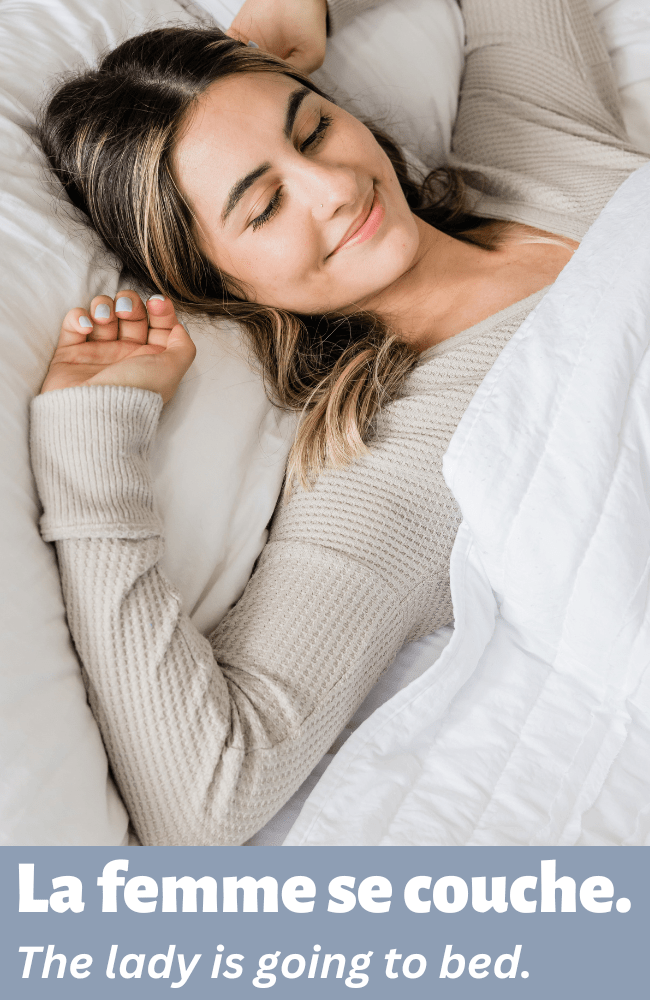 French Daily Routine Reflexive Verbs & Vocabulary