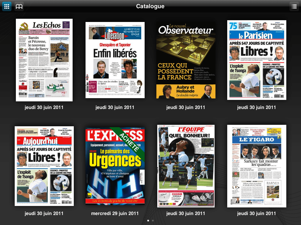 Le lancement d'ePresse, le kiosque iPhone et iPad des