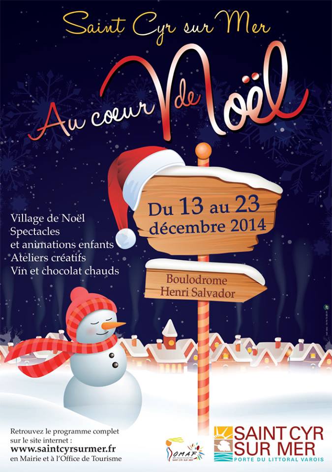 Marché de Noël, Saint Cyr sur Mer Du 13/12/2014 au 23/12/2014 Saint