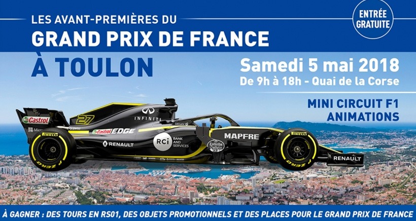 Avant-première du Grand-Prix de France : Show F1 à Toulon - 05/05/2018