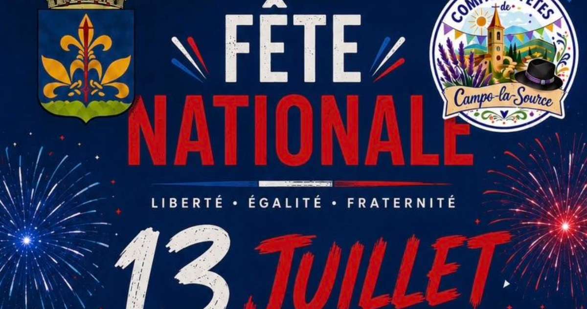 Les festivités du 14 juillet à Campslasource Du 13/07/2022 au 14/07