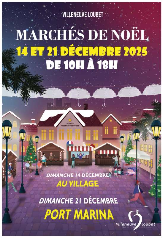 Marché de Noël Villeneuve Loubet Du 11/12/2022 au 18/12/2022