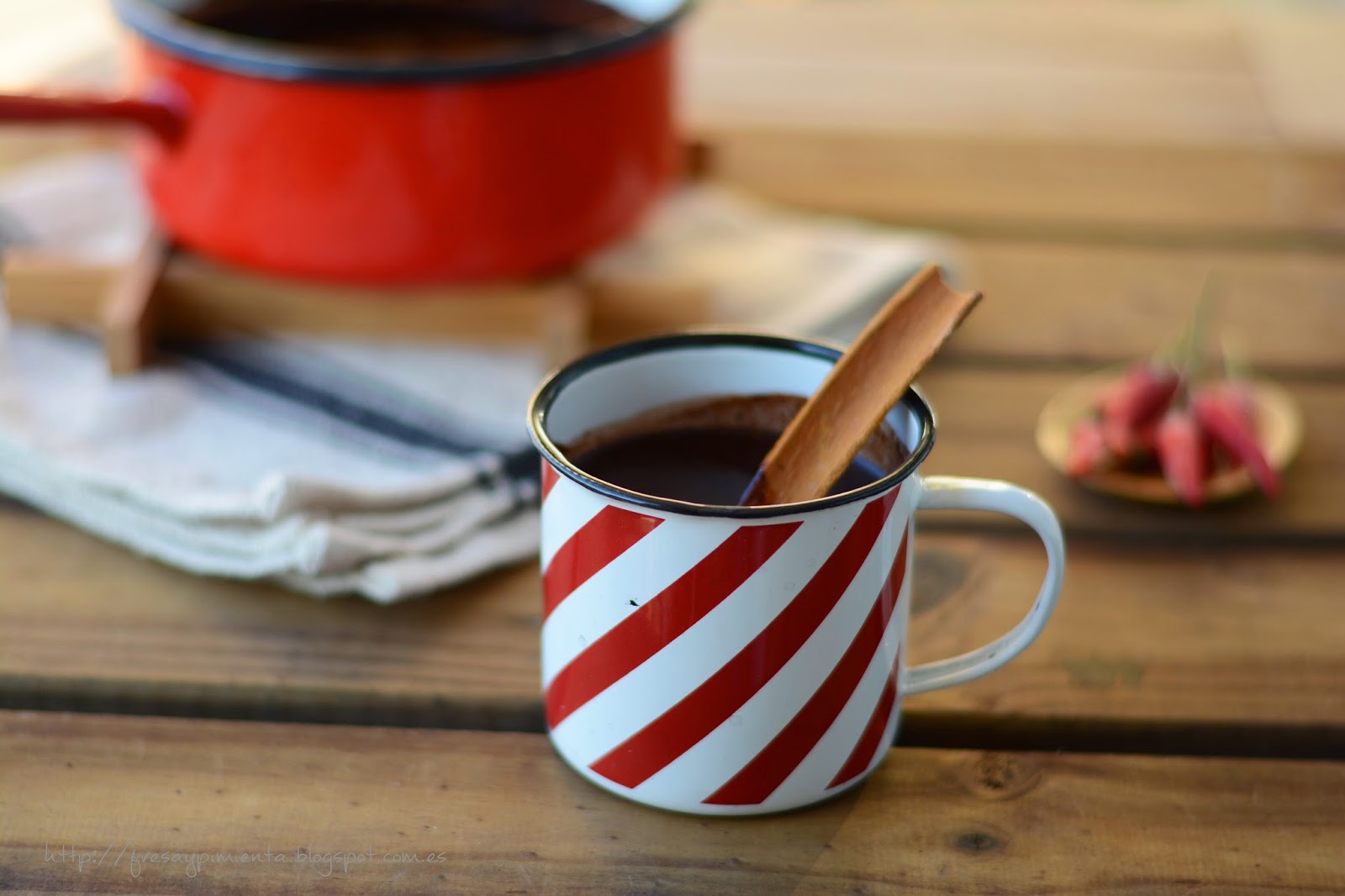 Hot chocolate Chili Pepper Fresa y Pimienta