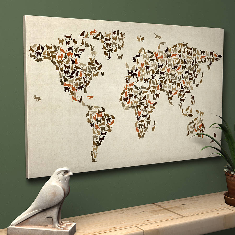 Creative design world map art prints by artPause ~ Fresh Design Blog