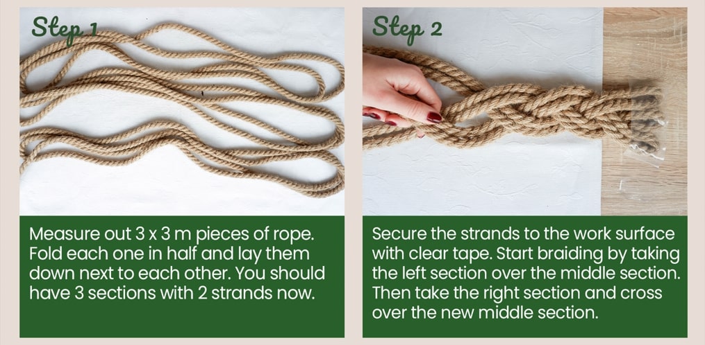 How to make a DIY rope Christmas wreath