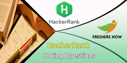 HackerRank Coding Questions with Answers PDF