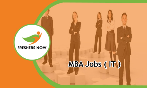 MBA Jobs 2020 For Freshers