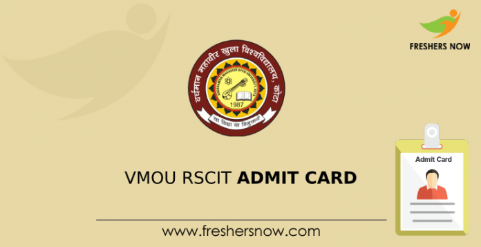 RSCIT Admit Card 2020 (Out) vmou.ac.in VMOU RSCIT RKCL Exam