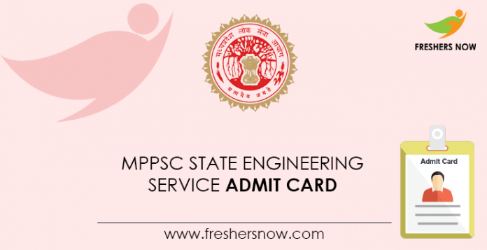 MPPSC State Engineering Service Admit Card 2022 (Today) Exam Date