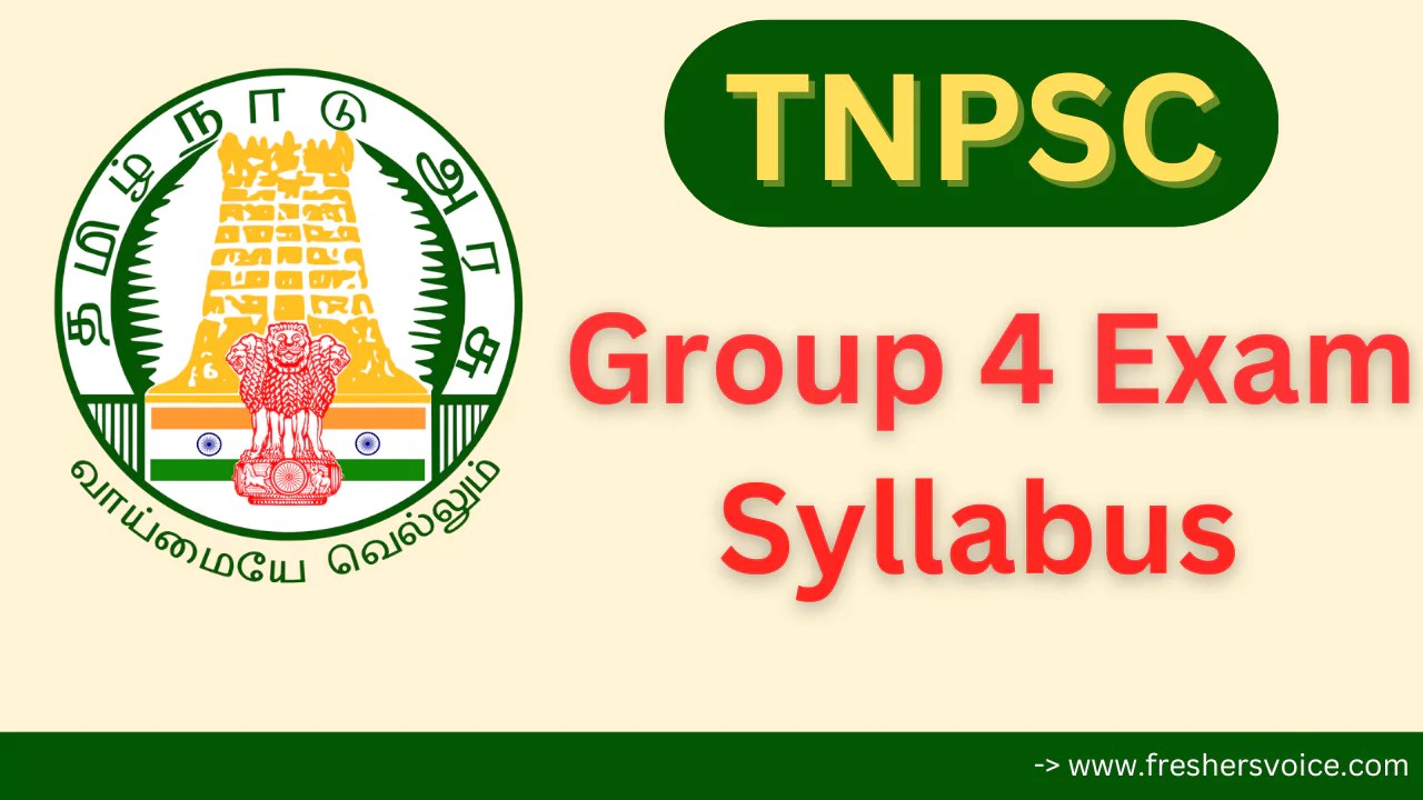 TNPSC Group 4 Syllabus Check Syllabus for Tamil Language, Aptitude