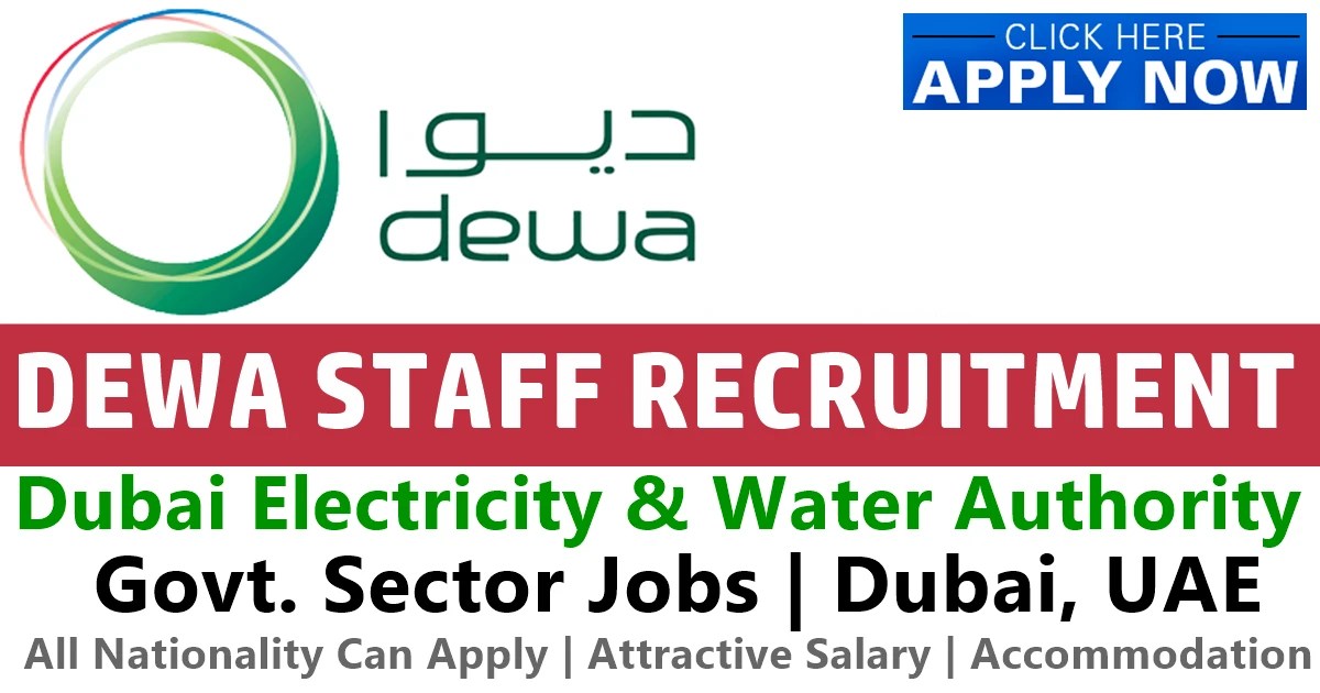 DEWA Jobs Dubai Dubai Electricity & Water Authority Careers 2024