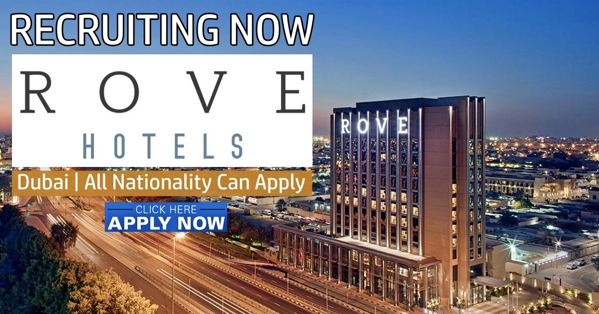 Rove Hotels Careers Jobs Dubai UAE 2023